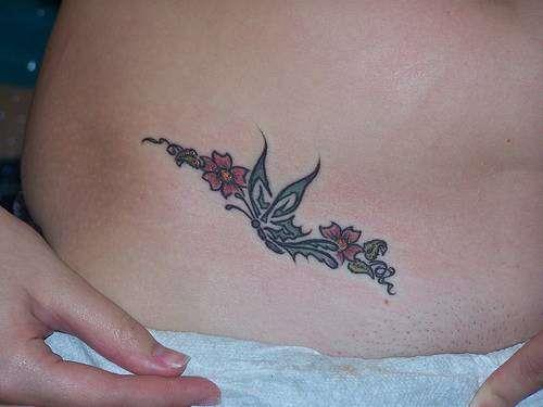 sexy hip tattoos. star tattoo designs on hip.